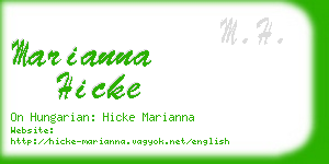 marianna hicke business card